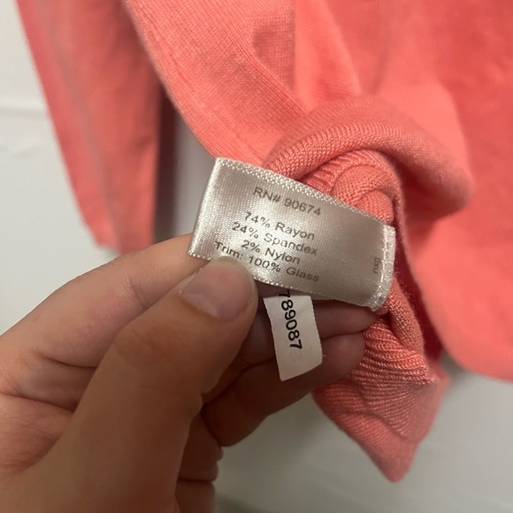 Boston Proper Embellished Glass Pink Sweater Size XL - Picture 7 of 11